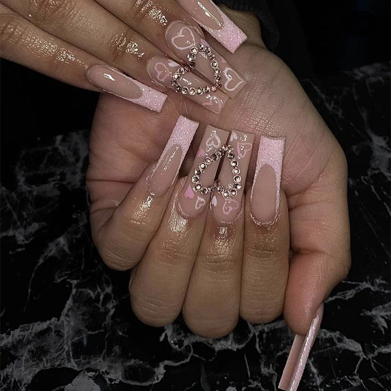 Long Square Press On Nails - Image 7