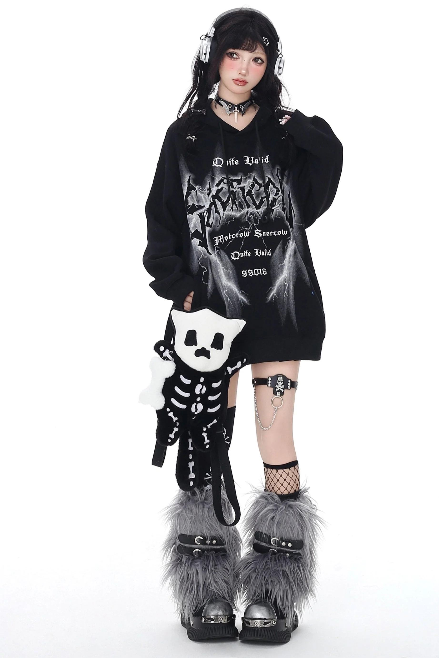 Loose Retro Hoodie Sweatshirt Jacket - Image 10