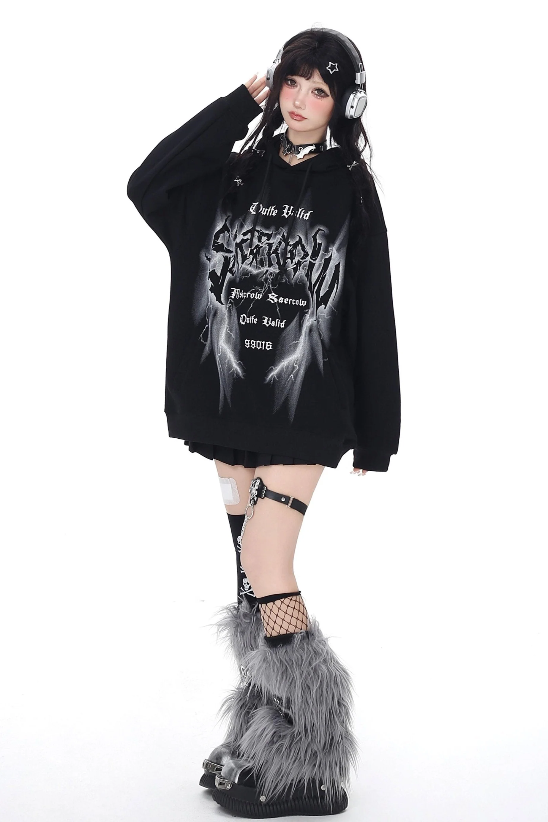 Loose Retro Hoodie Sweatshirt Jacket - Image 11
