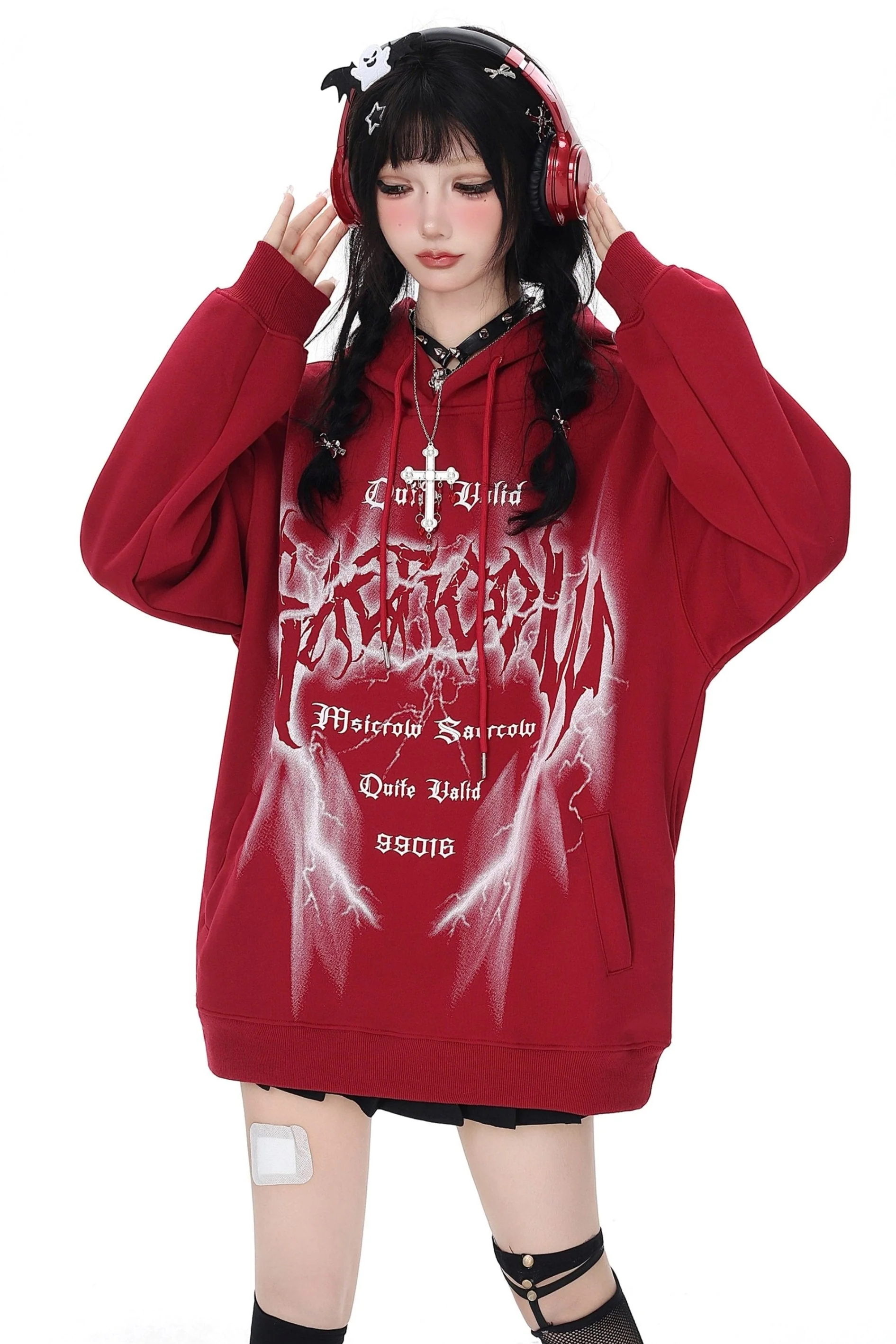 Loose Retro Hoodie Sweatshirt Jacket - Image 2