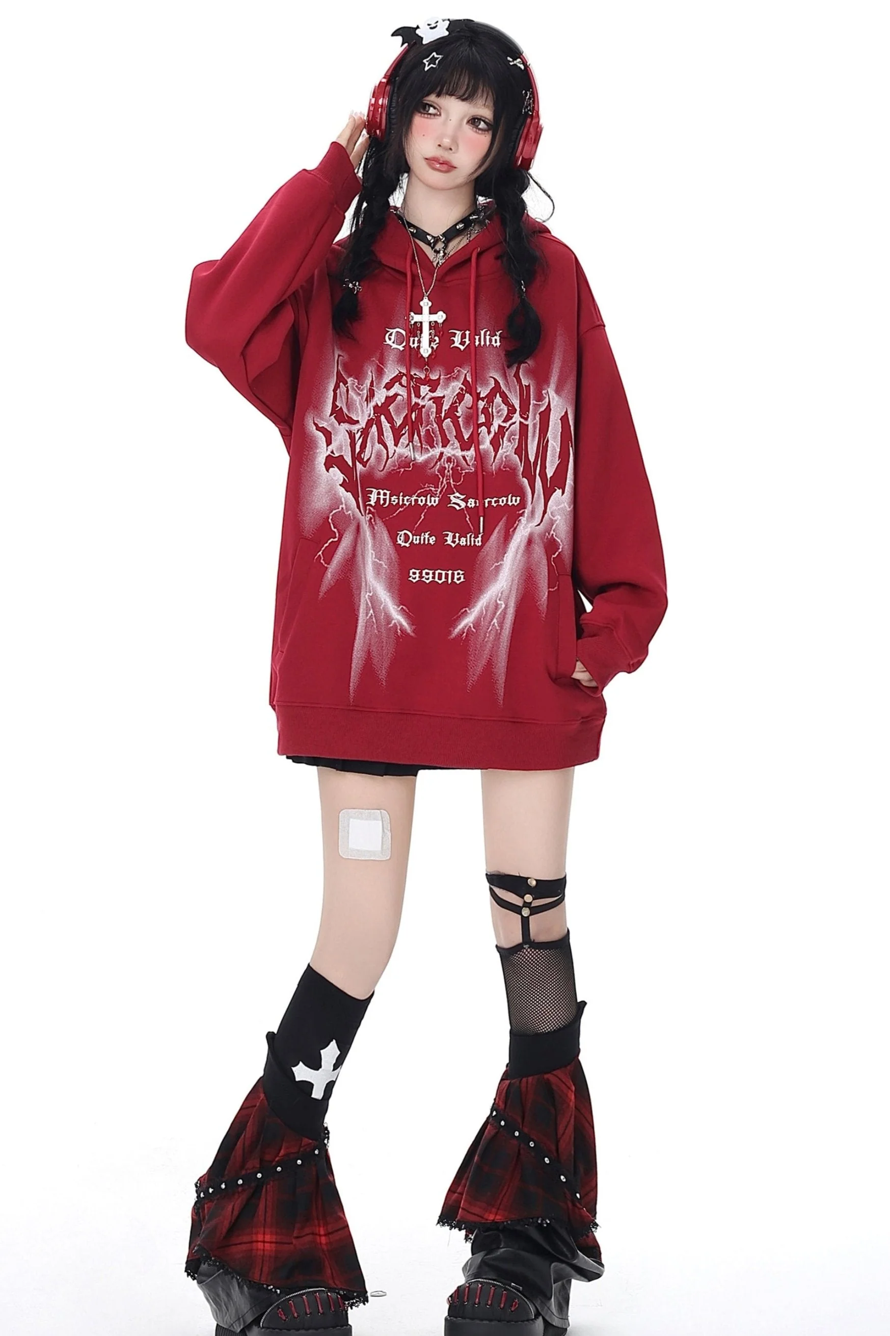 Loose Retro Hoodie Sweatshirt Jacket - Image 3