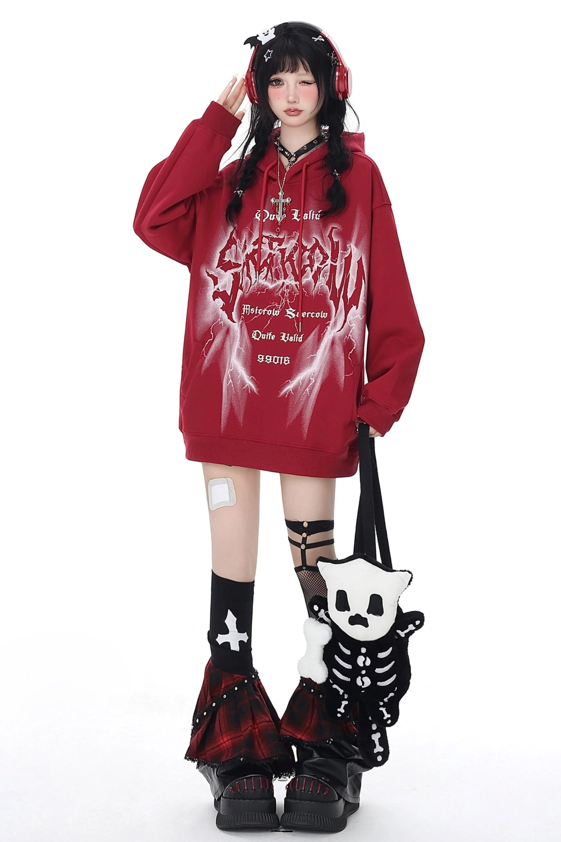 Loose Retro Hoodie Sweatshirt Jacket - Image 4