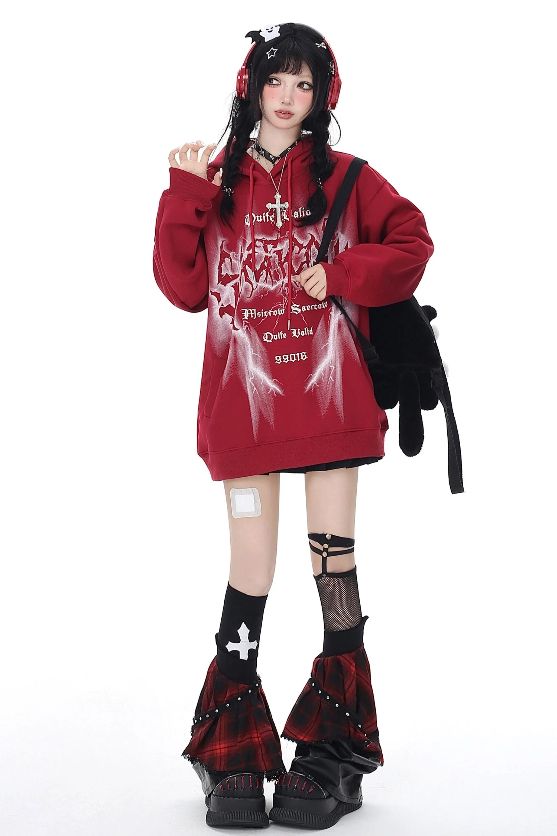 Loose Retro Hoodie Sweatshirt Jacket - Image 5