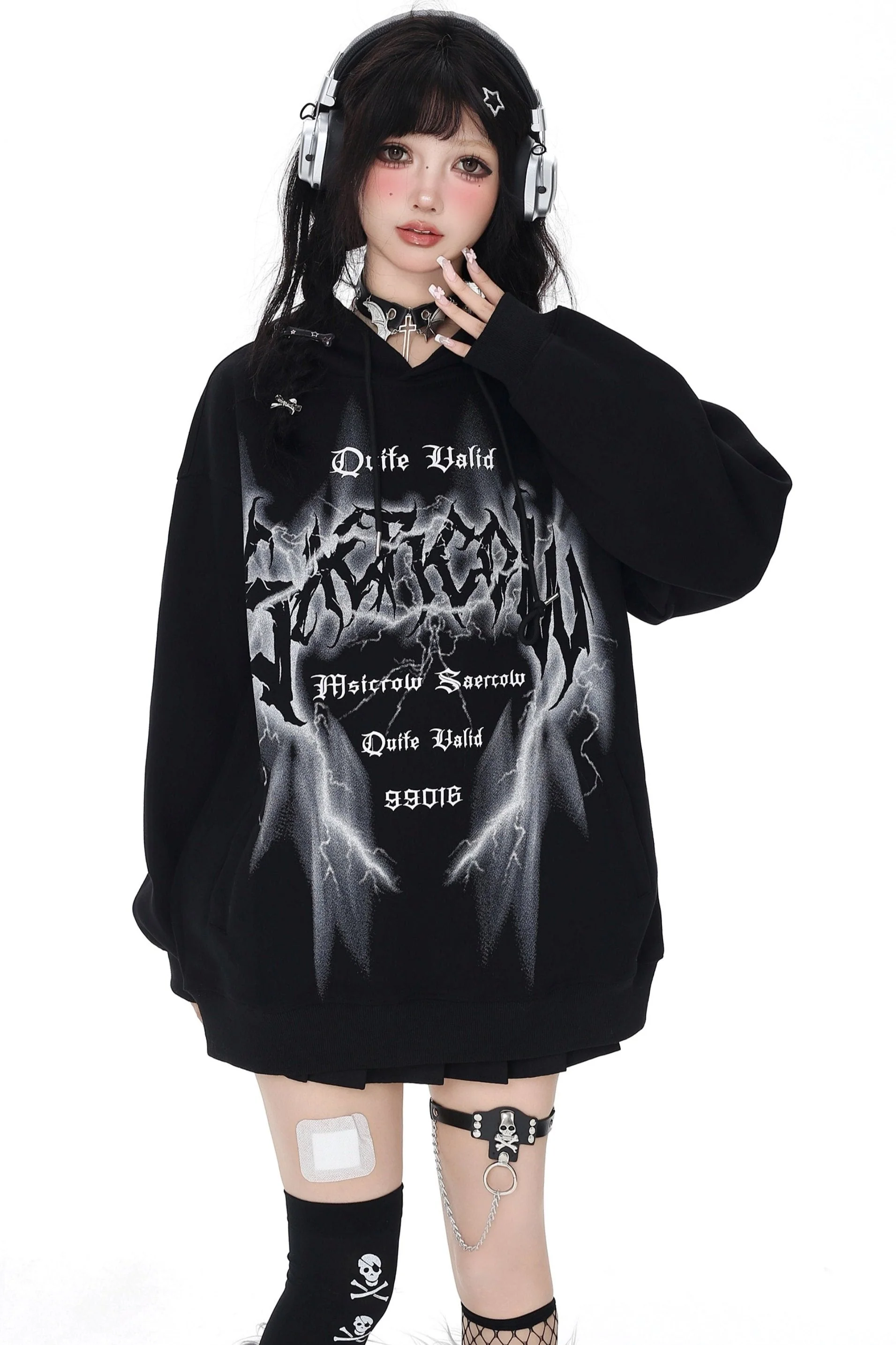 Loose Retro Hoodie Sweatshirt Jacket - Image 7