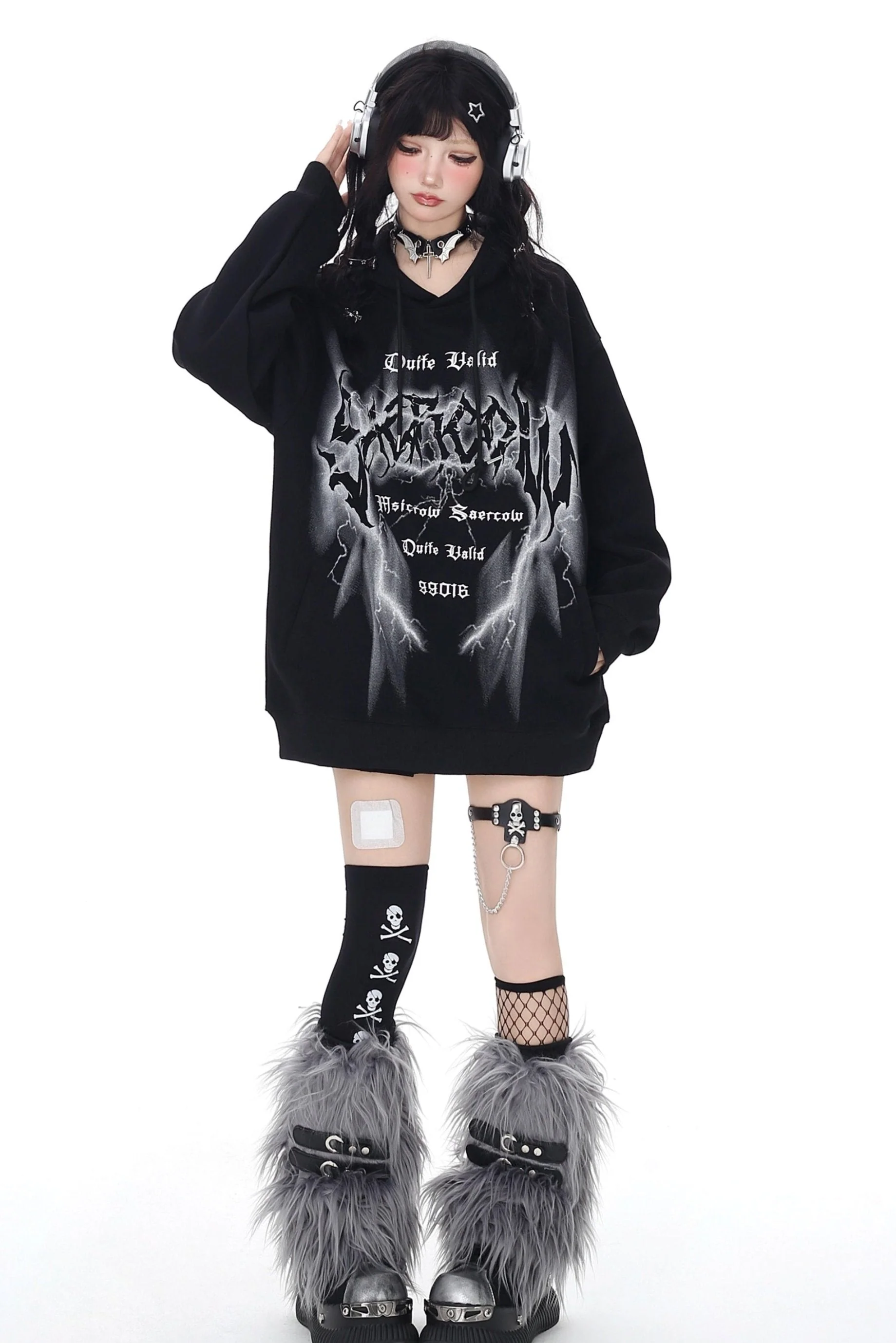 Loose Retro Hoodie Sweatshirt Jacket - Image 9
