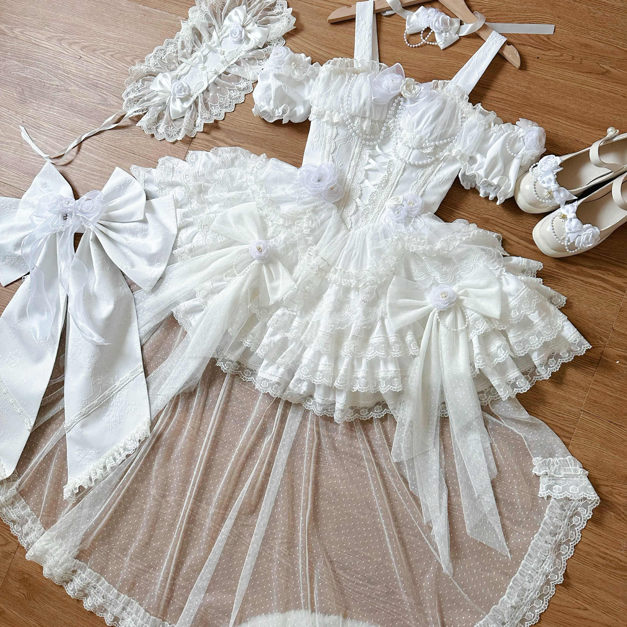Love Letter Flowers Lolita Dress - Image 6