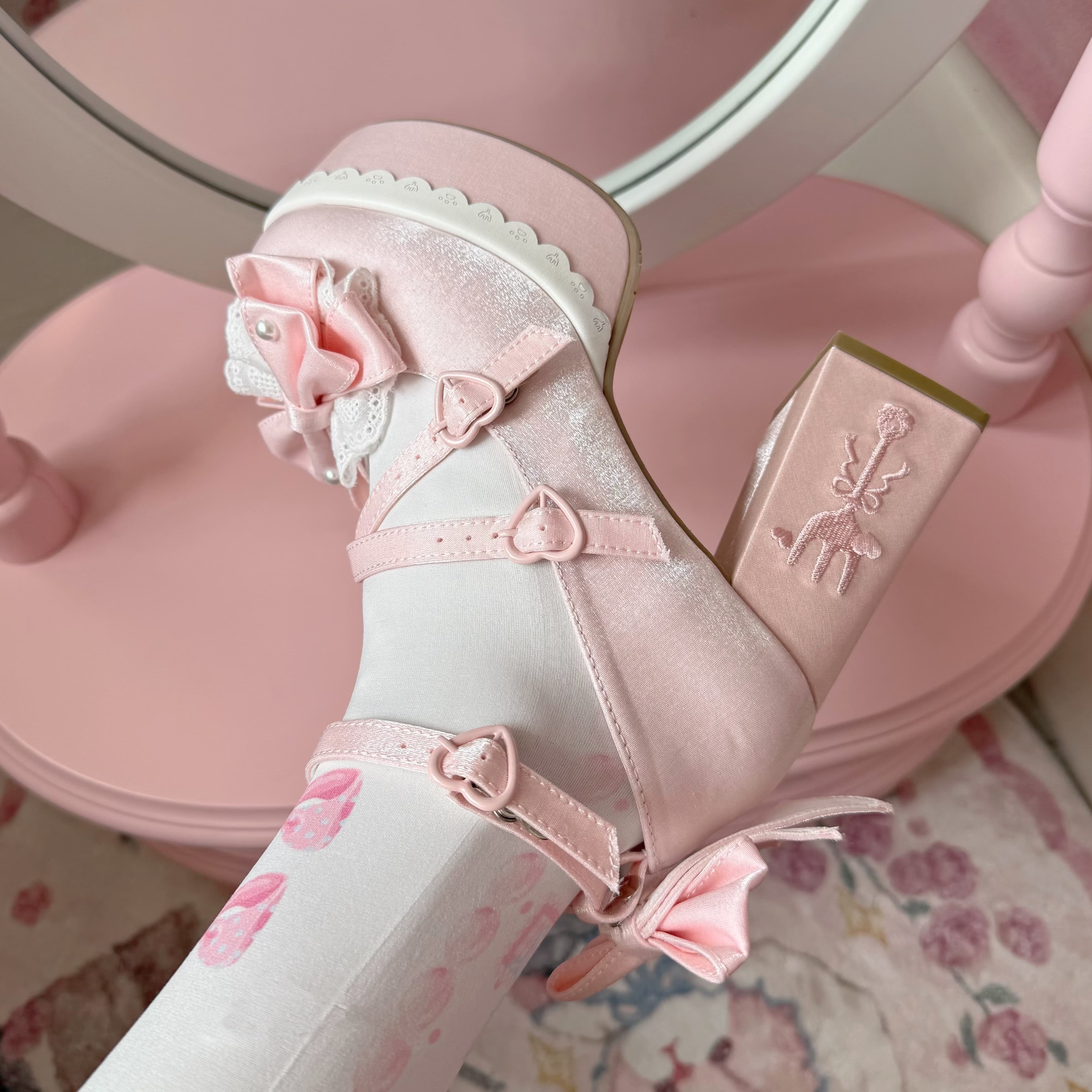 Love Letter High-heeled Lolita Shoes - Image 2