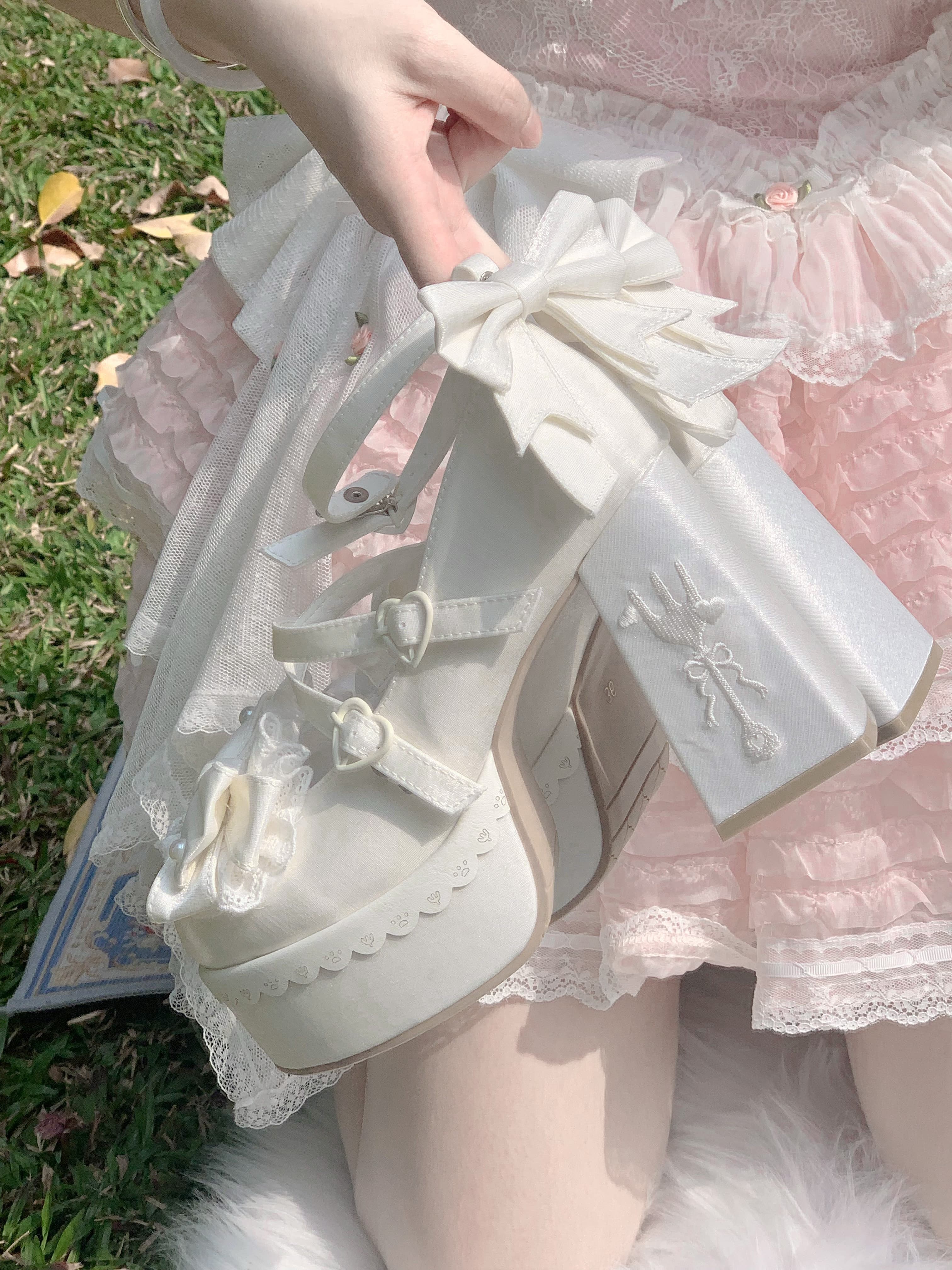 Love Letter High-heeled Lolita Shoes - Image 3