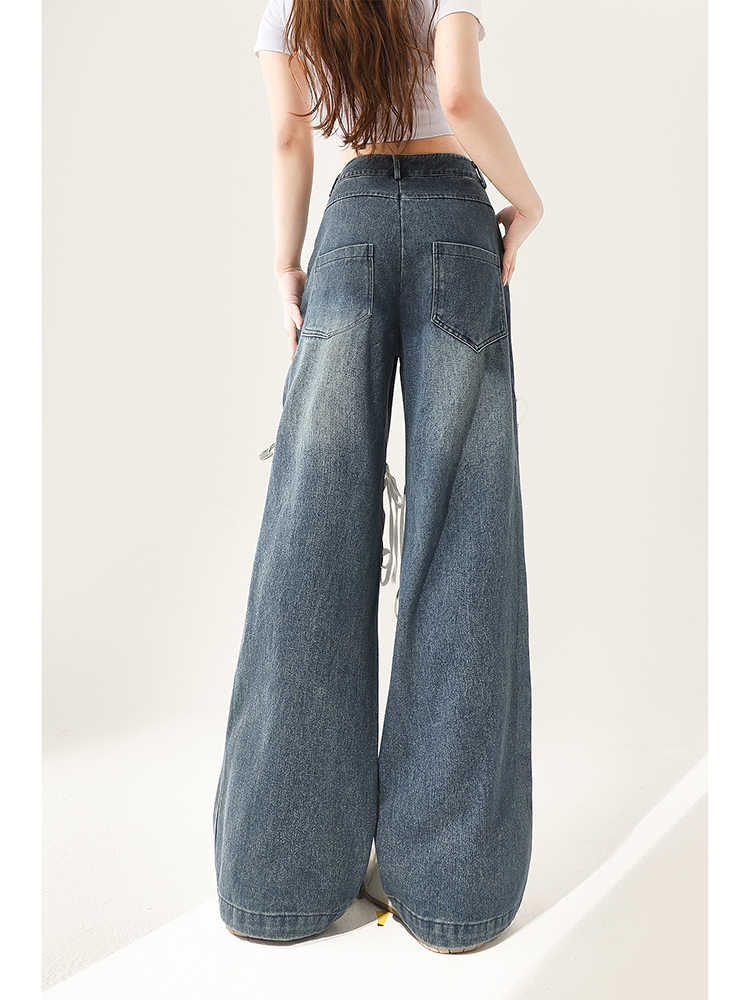 Lovecore Ripped Wide-leg Jeans - Image 4