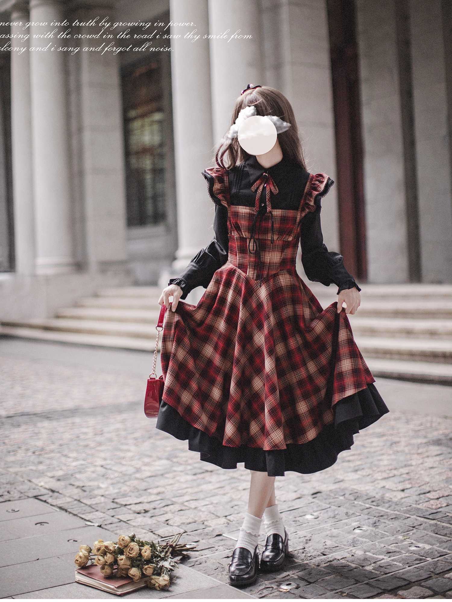 Madeline Retro Plaid Lolita Dress - Image 3