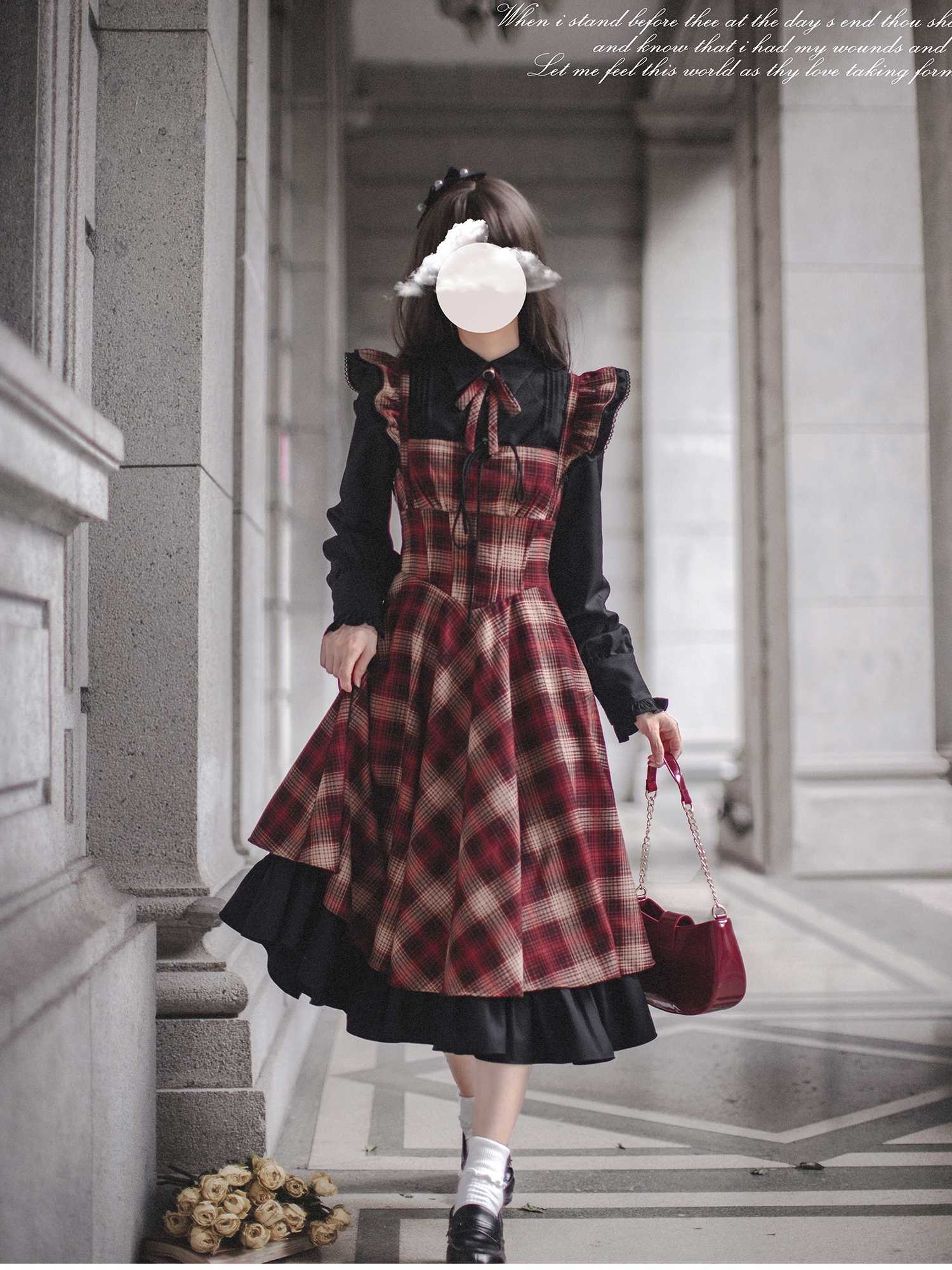 Madeline Retro Plaid Lolita Dress - Image 5