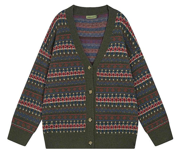 Maillard Retro Jacquard Fair Isle Cardigan - Image 3