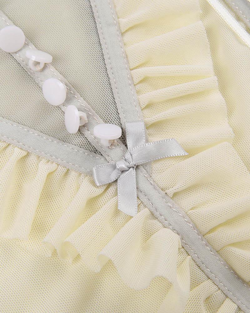 Maya Dreams Corset Coquette Top - Image 3