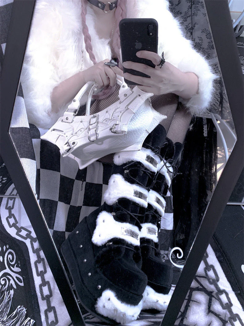 Melting Bones Y2K Chunky Boots - Image 13