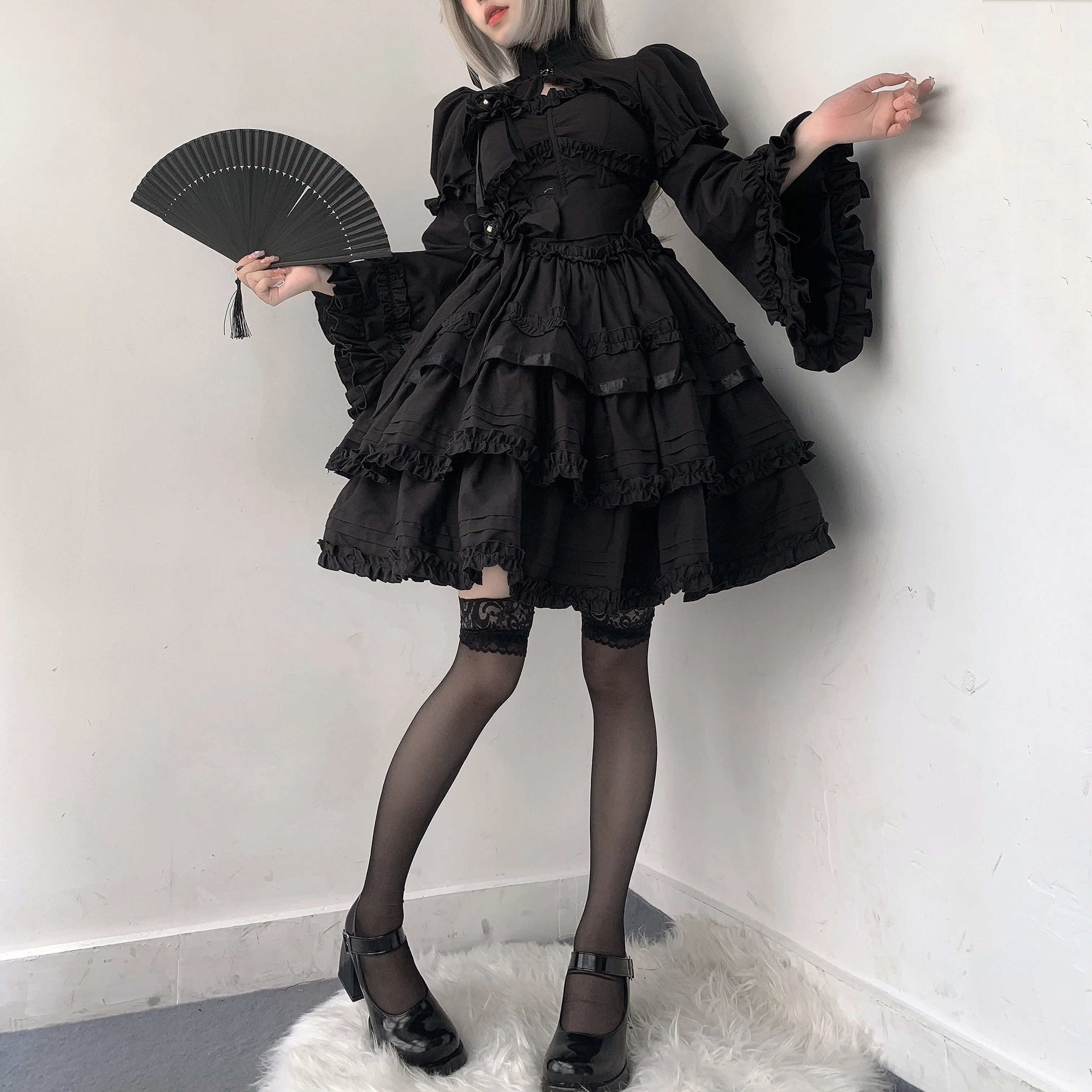 Gothic Lolita JSK Dress Christmas Short Sleeve Bolero - Image 22