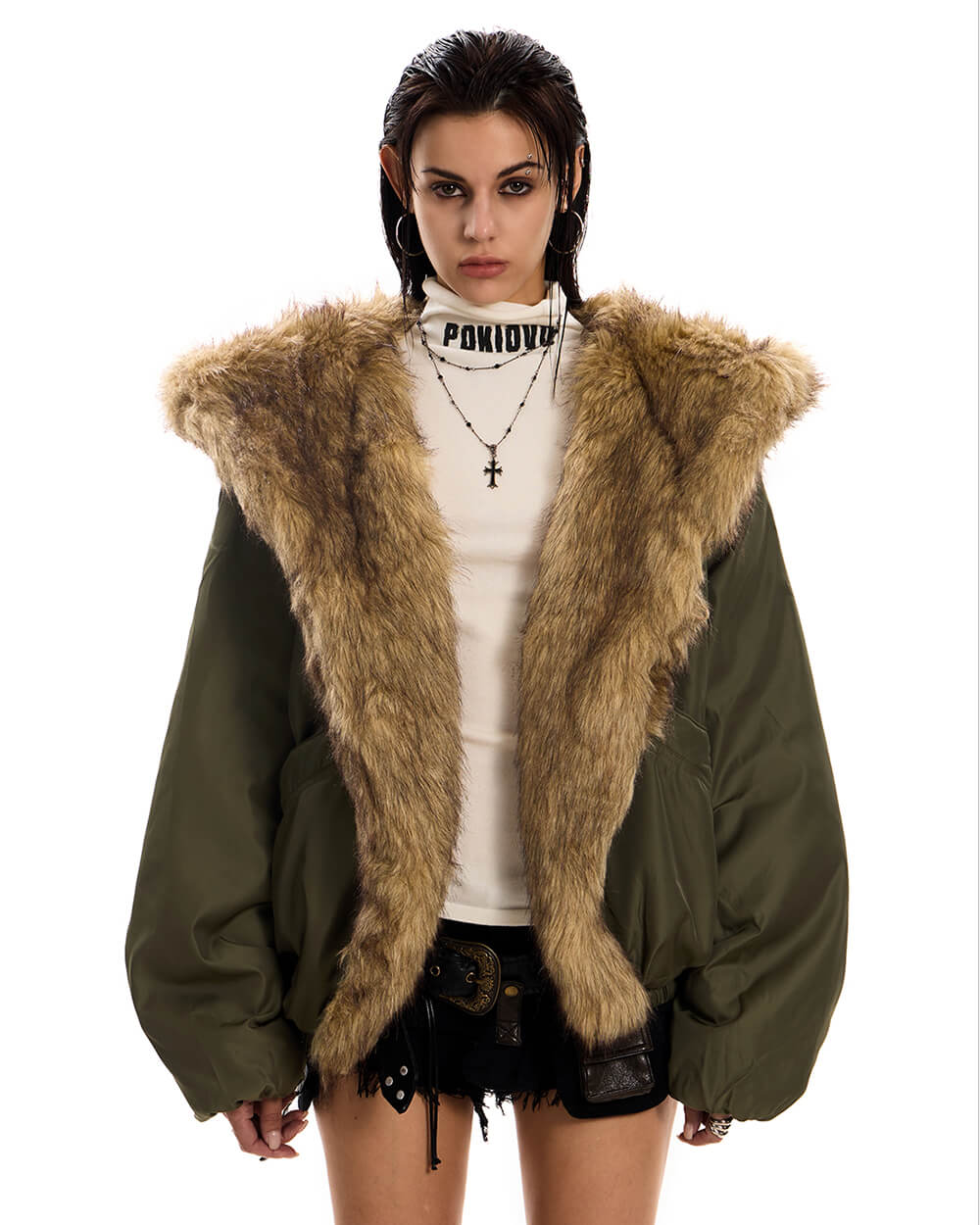Mercury Rising Fur Trim Winter Jacket - Image 5