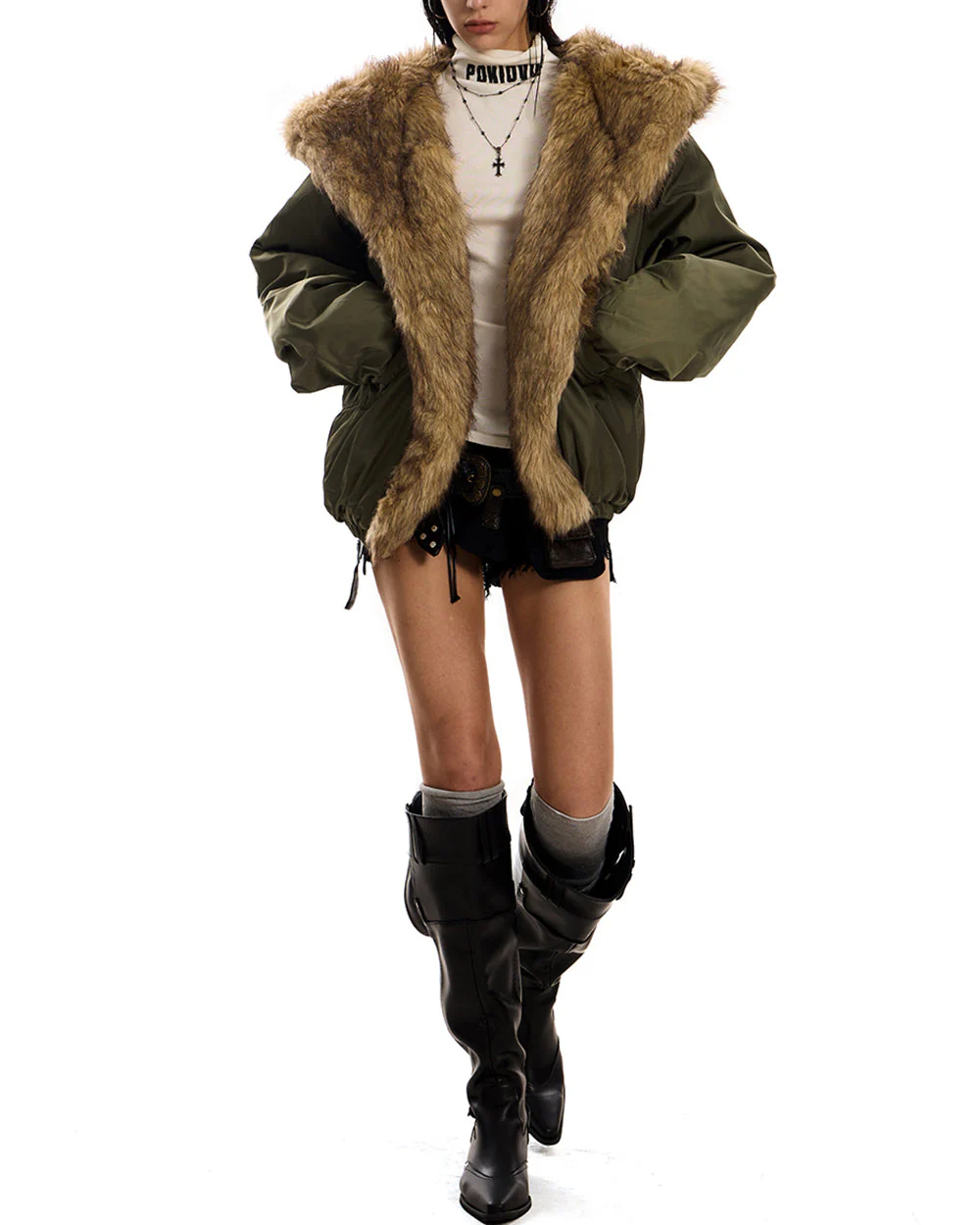 Mercury Rising Fur Trim Winter Jacket - Image 7