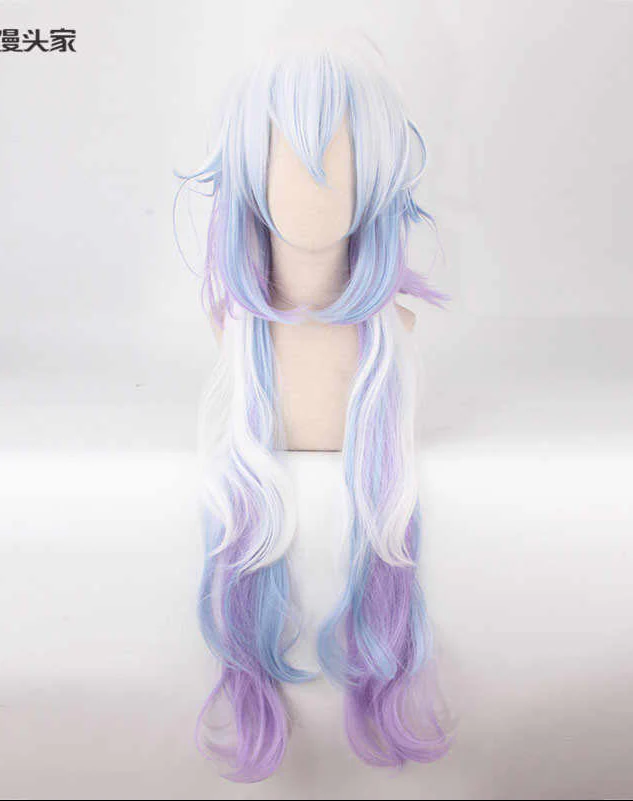 Merlin Multi-color Gradient COS Wig