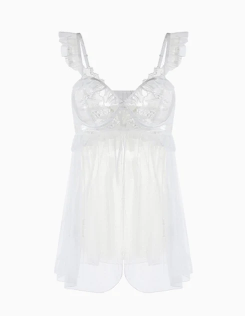Mesh Lace Hot Pure Nightgown - Image 7
