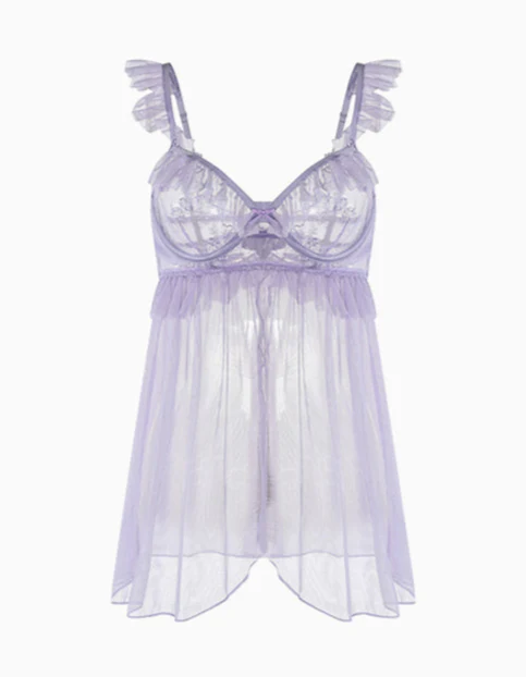 Mesh Lace Hot Pure Nightgown - Image 8