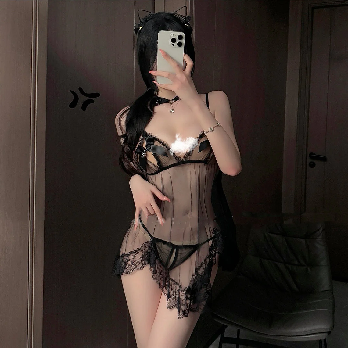 Mesh suspender butterfly dress - Image 4