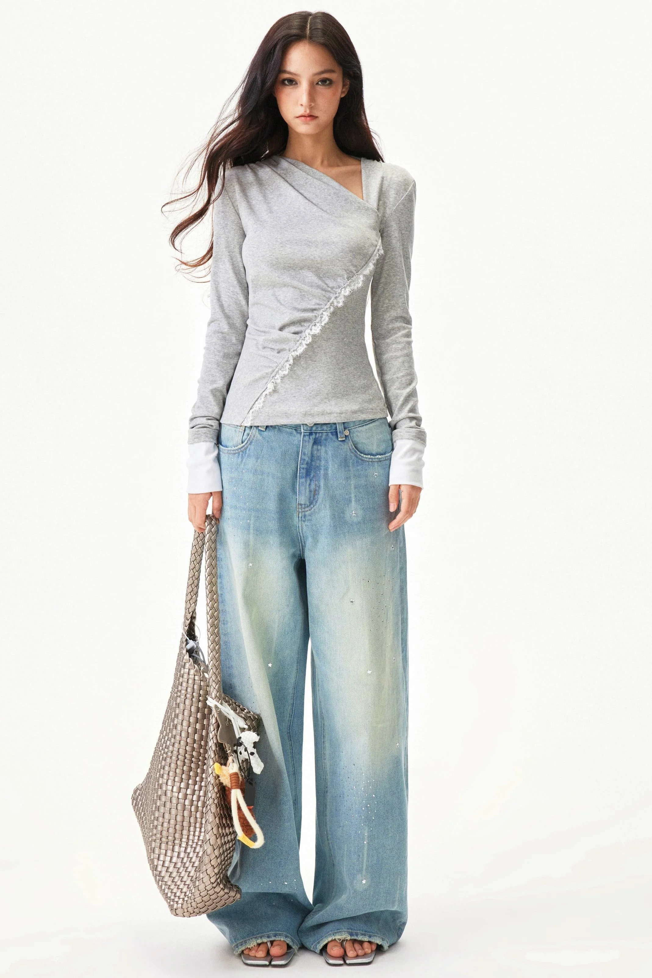 Meteor Shower Rhinestone Jeans - Image 10