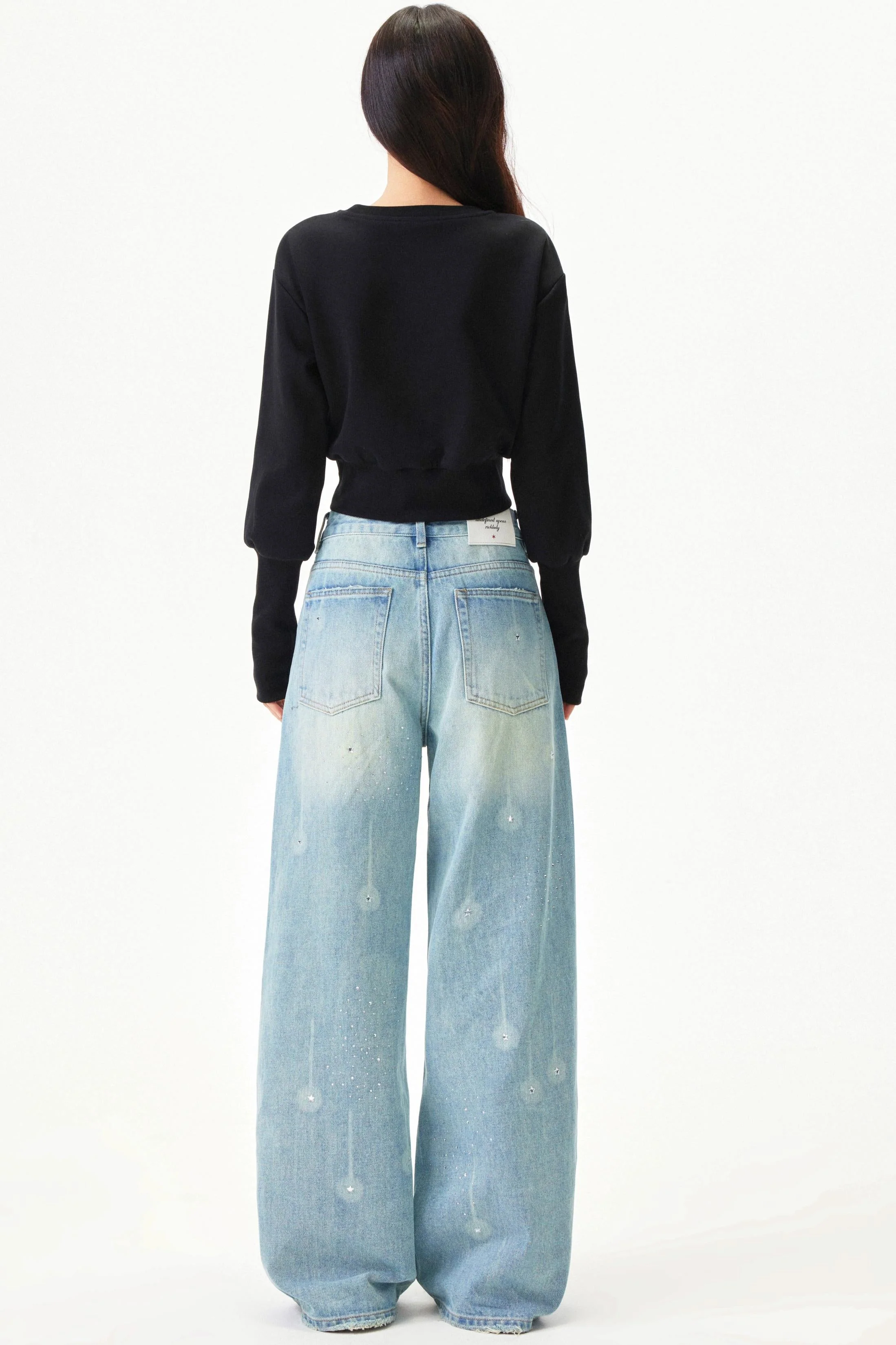 Meteor Shower Rhinestone Jeans - Image 16
