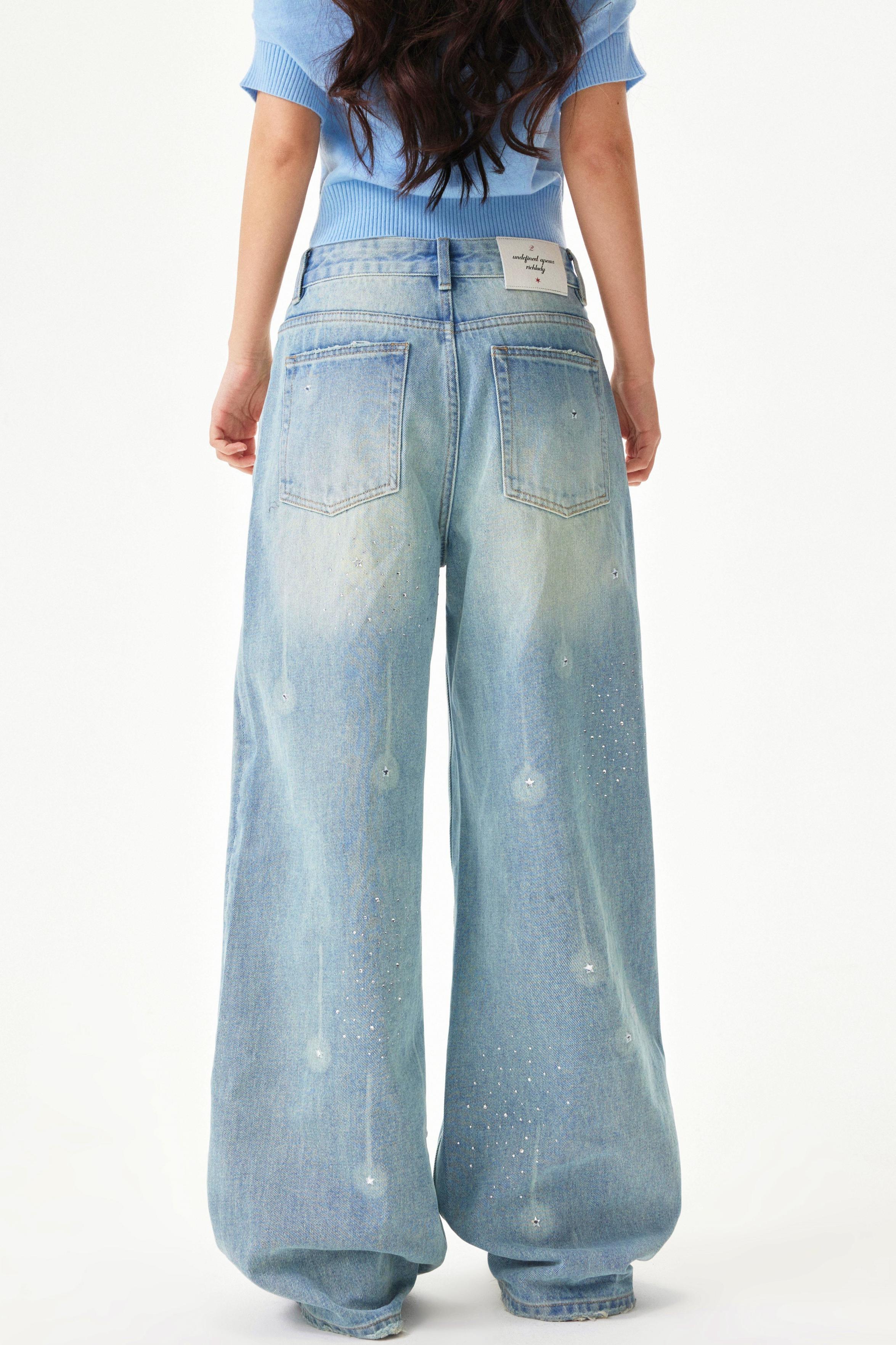 Meteor Shower Rhinestone Jeans - Image 17