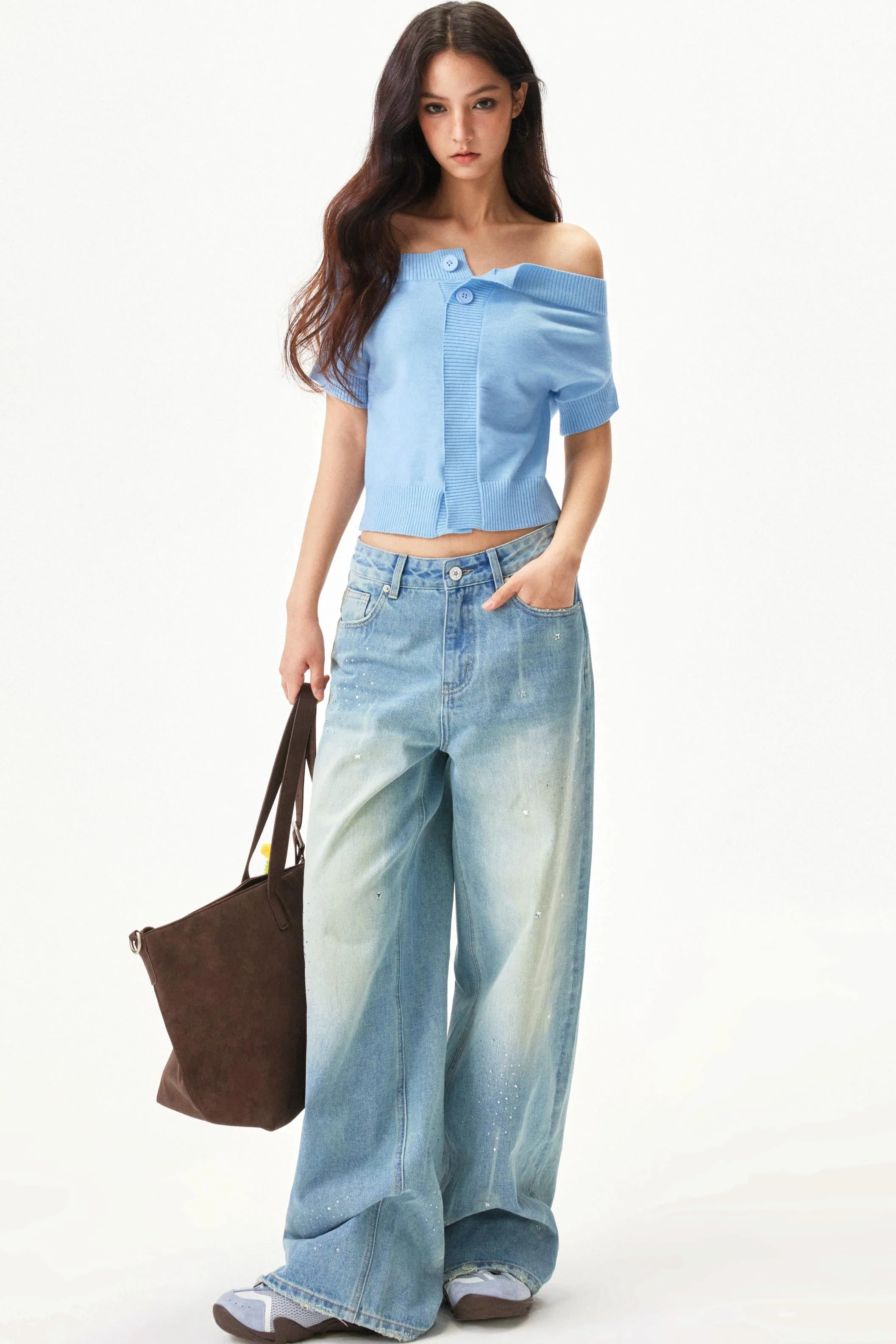 Meteor Shower Rhinestone Jeans - Image 21