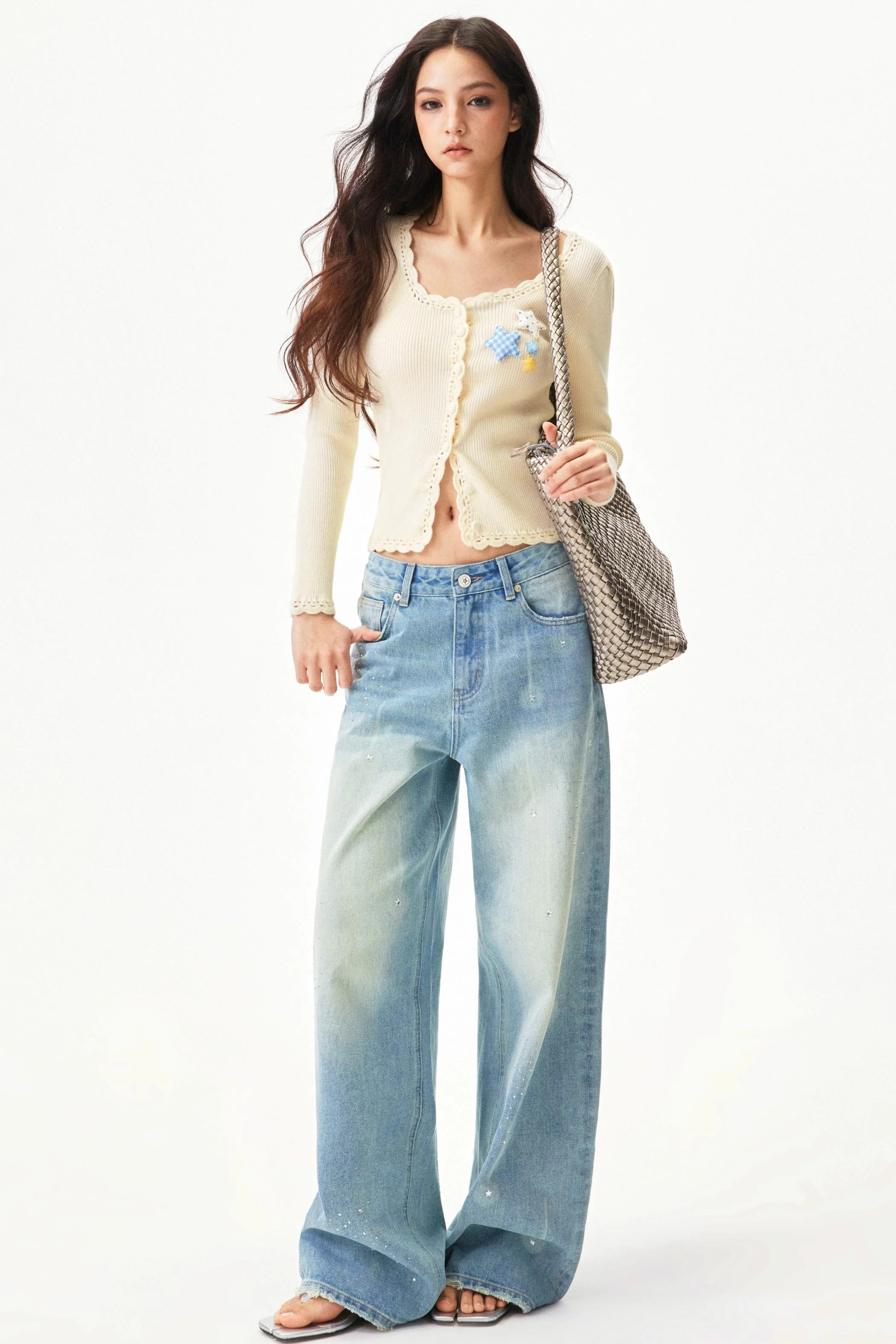 Meteor Shower Rhinestone Jeans - Image 4