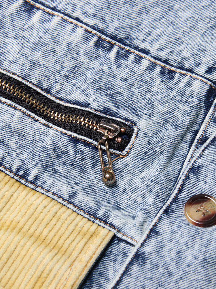 Mid Wash Patchwork Denim Jacket - Image 6