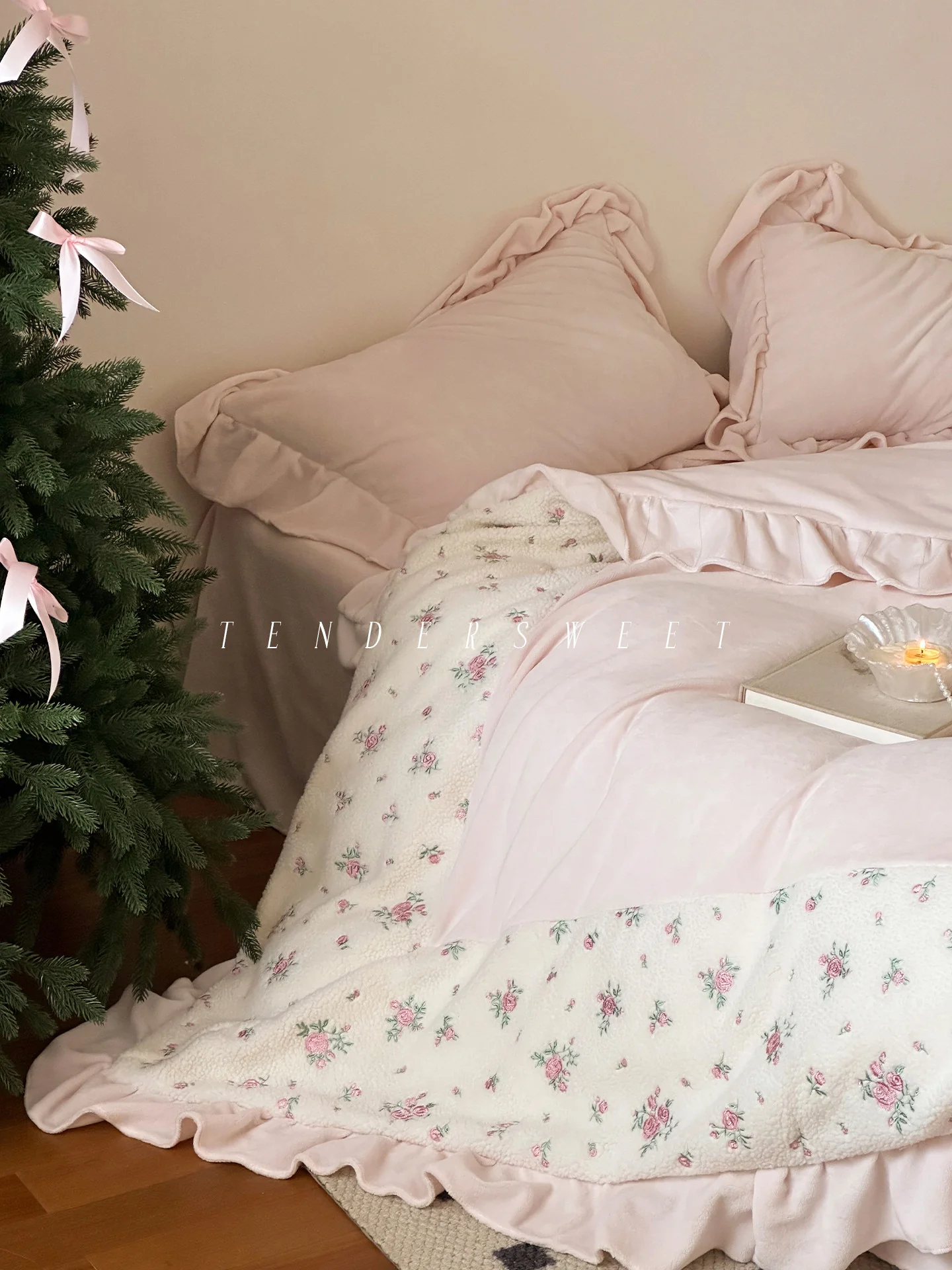 Milk velvet bed sheets four-piece set - Image 2