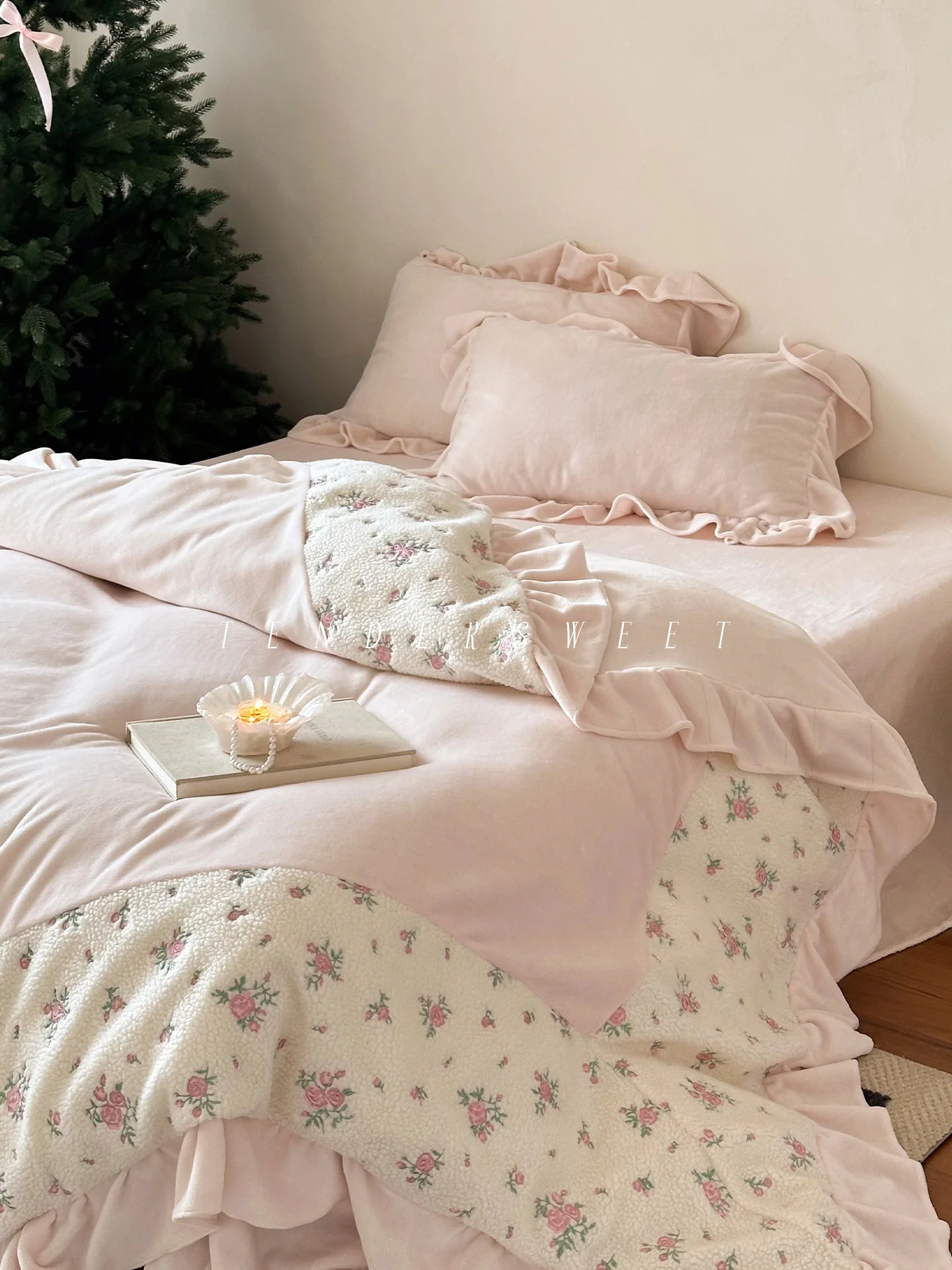 Milk velvet bed sheets four-piece set - Image 5