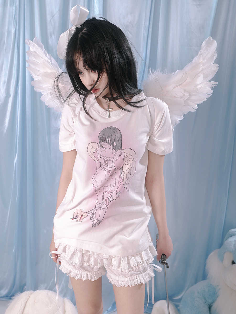 Milkyhearts Angel Loose T-shirt - Image 2