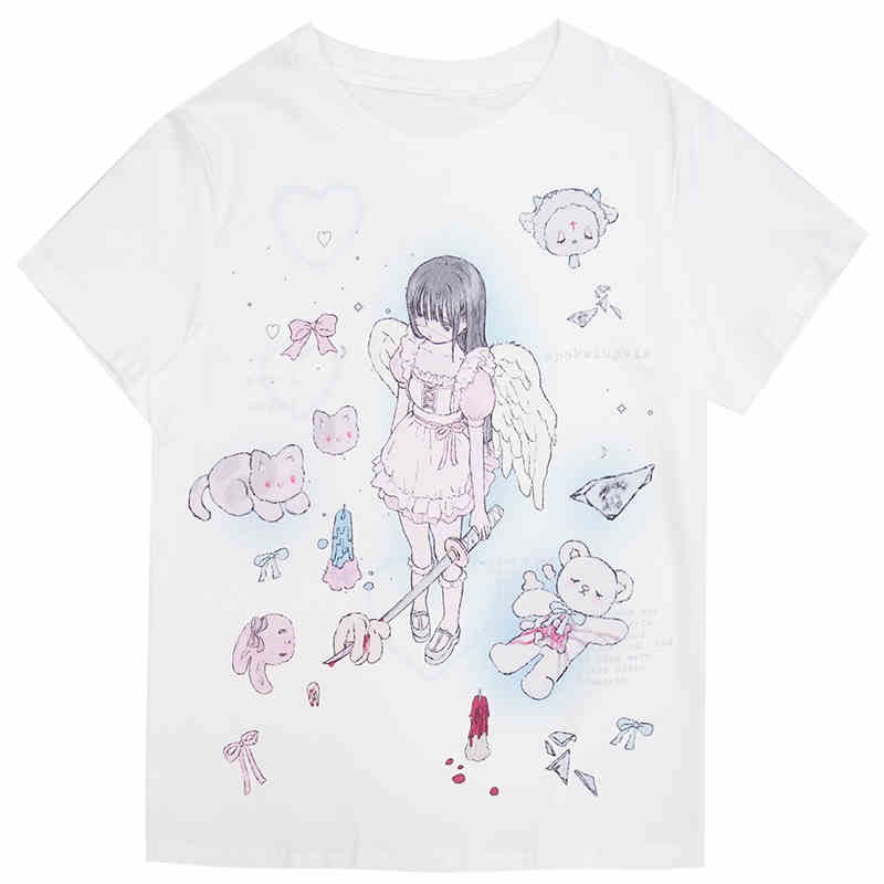 Milkyhearts Angel Loose T-shirt - Image 5
