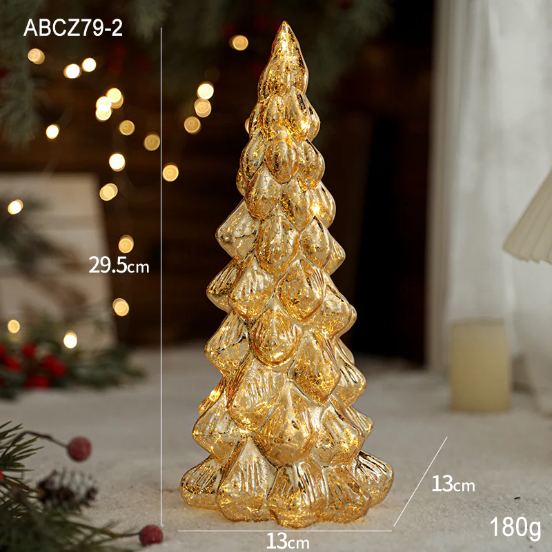 mini luminous glass Christmas tree decoration - Image 4