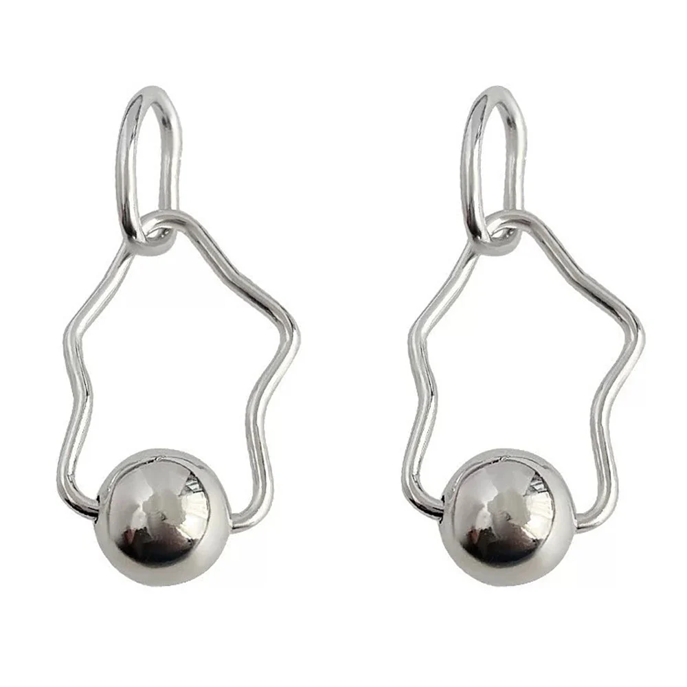 Minimalist Abstract Drop Earrings - Image 4