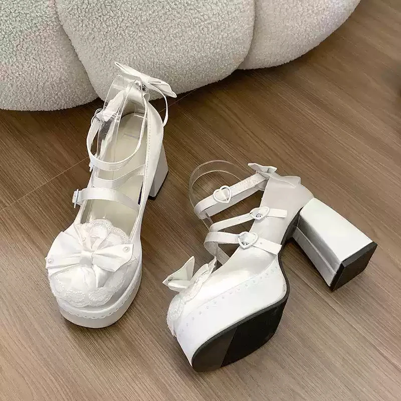Mint Diffused Waterproof Lolita Shoes - Image 3