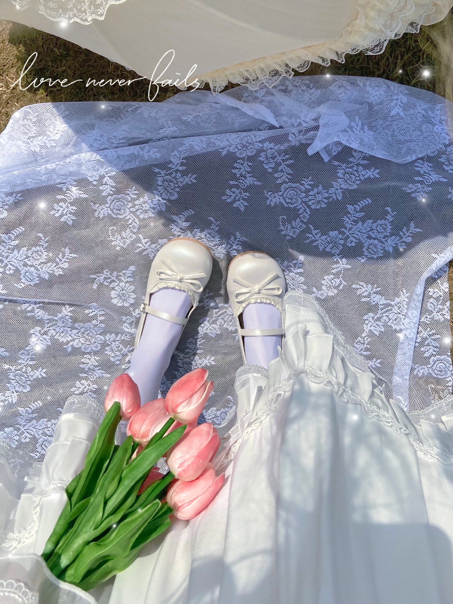 Miss Chiffon Flat Shoes - Image 10