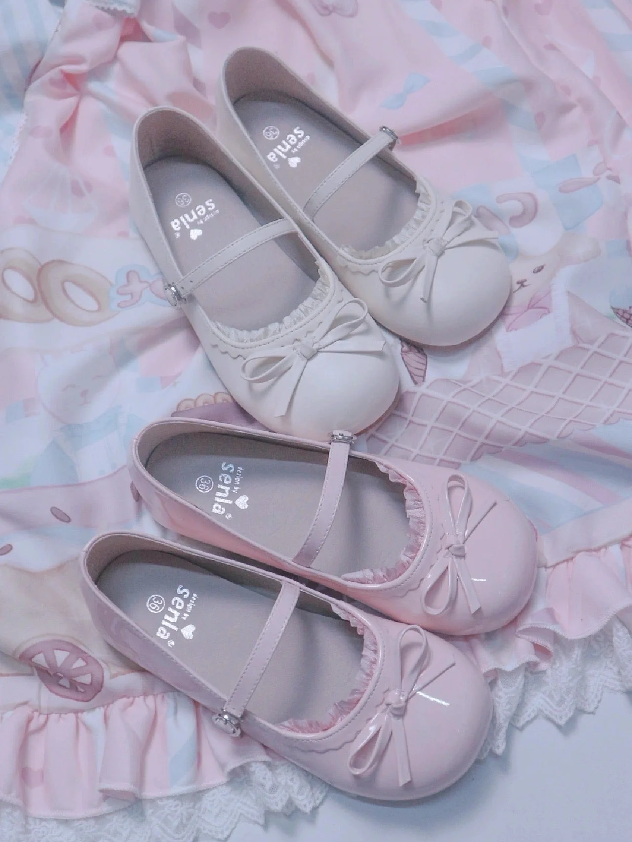 Miss Chiffon Flat Shoes - Image 25