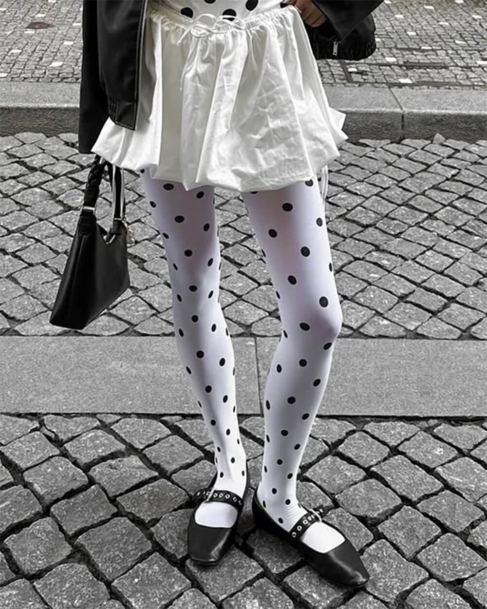 Missed Calls Polka Dot Tights - Image 7