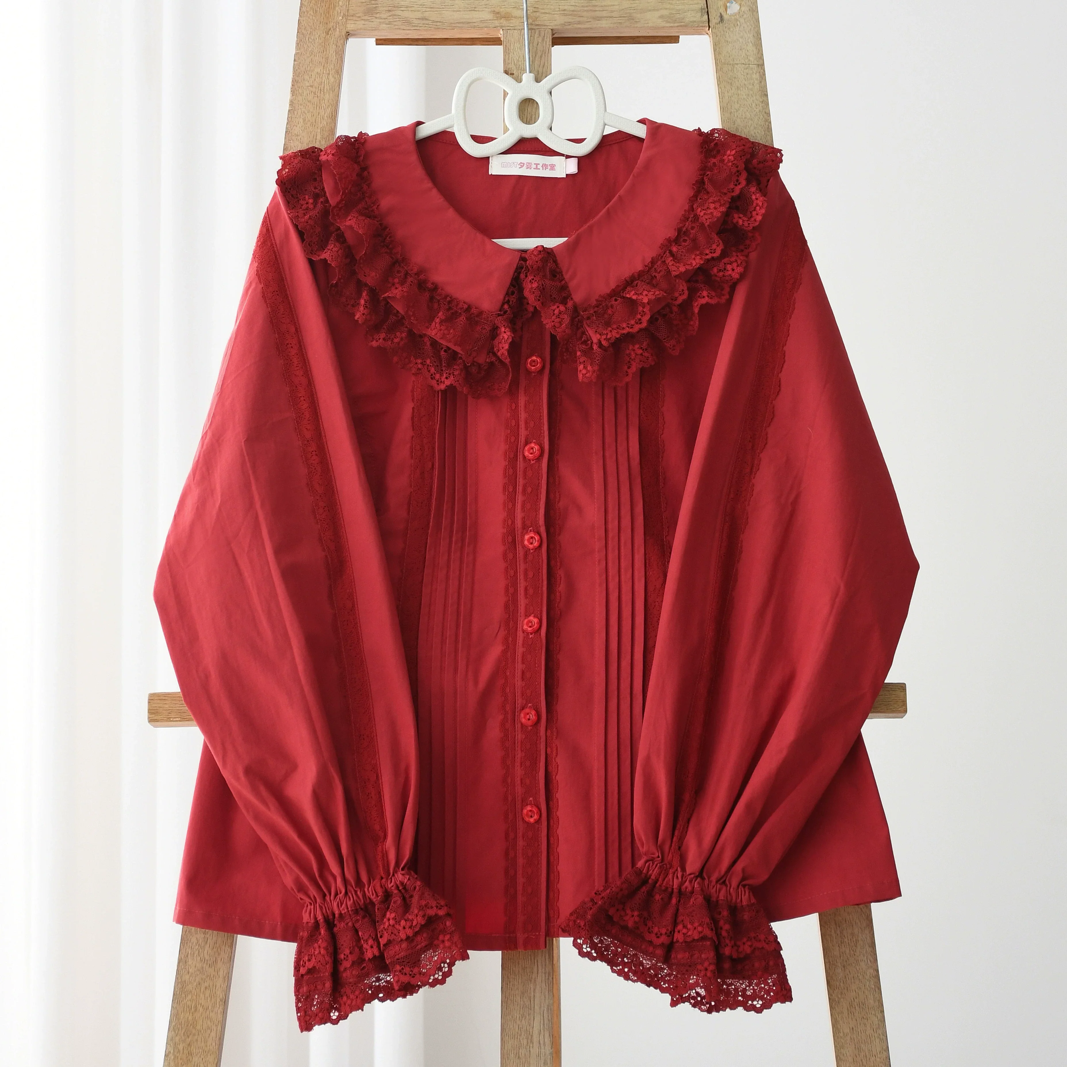 Daily Lolita Shirt Cotton BlouseLong Sleeves - Image 18