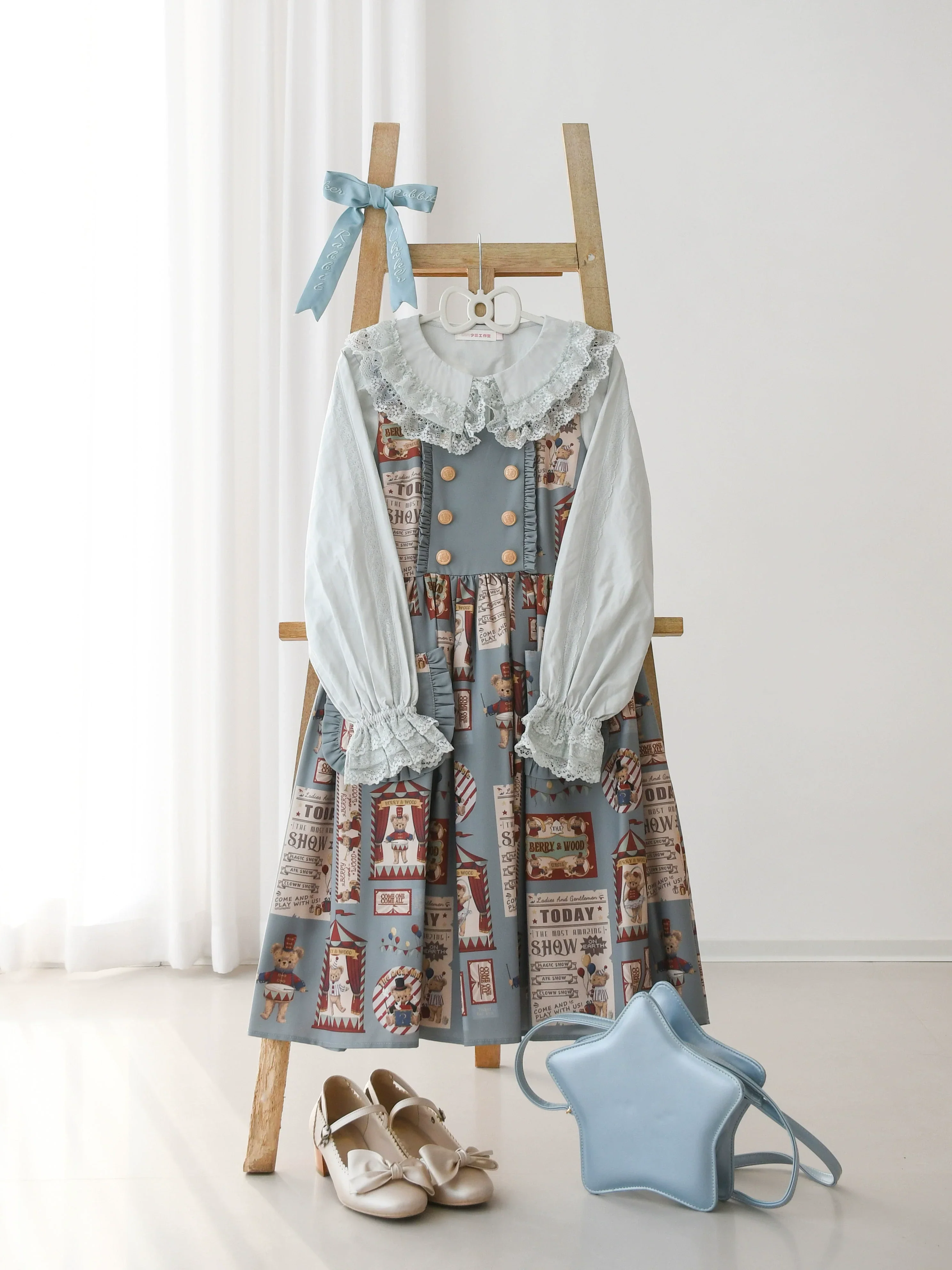 Daily Lolita Shirt Cotton BlouseLong Sleeves - Image 5