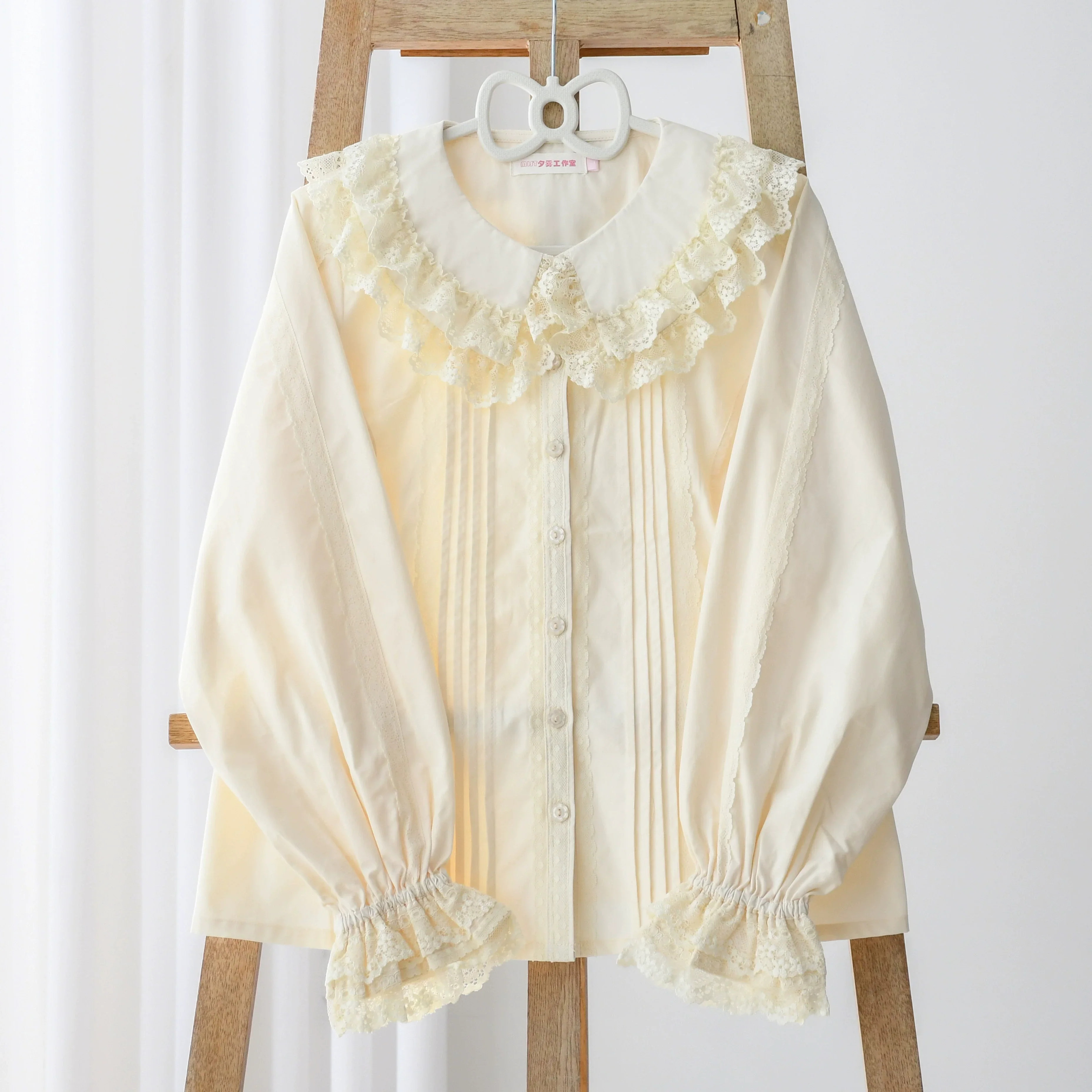 Daily Lolita Shirt Cotton BlouseLong Sleeves - Image 9