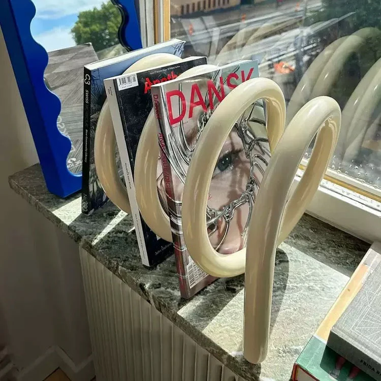 Modern Spring Metal Book Rack - Image 10