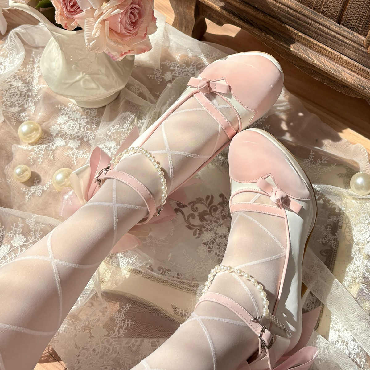 Monet Garden Lolita High Heels - Image 4