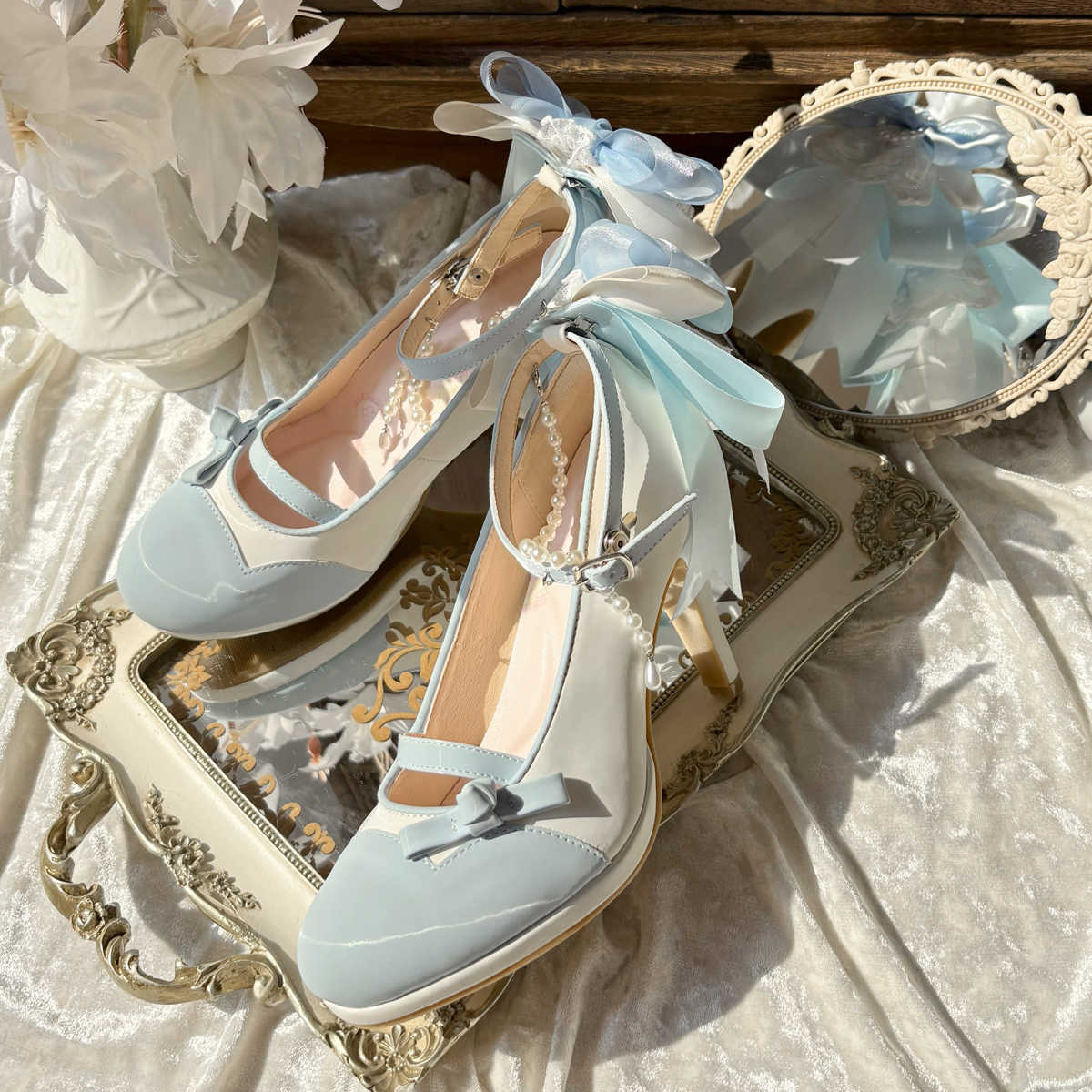 Monet Garden Lolita High Heels - Image 5