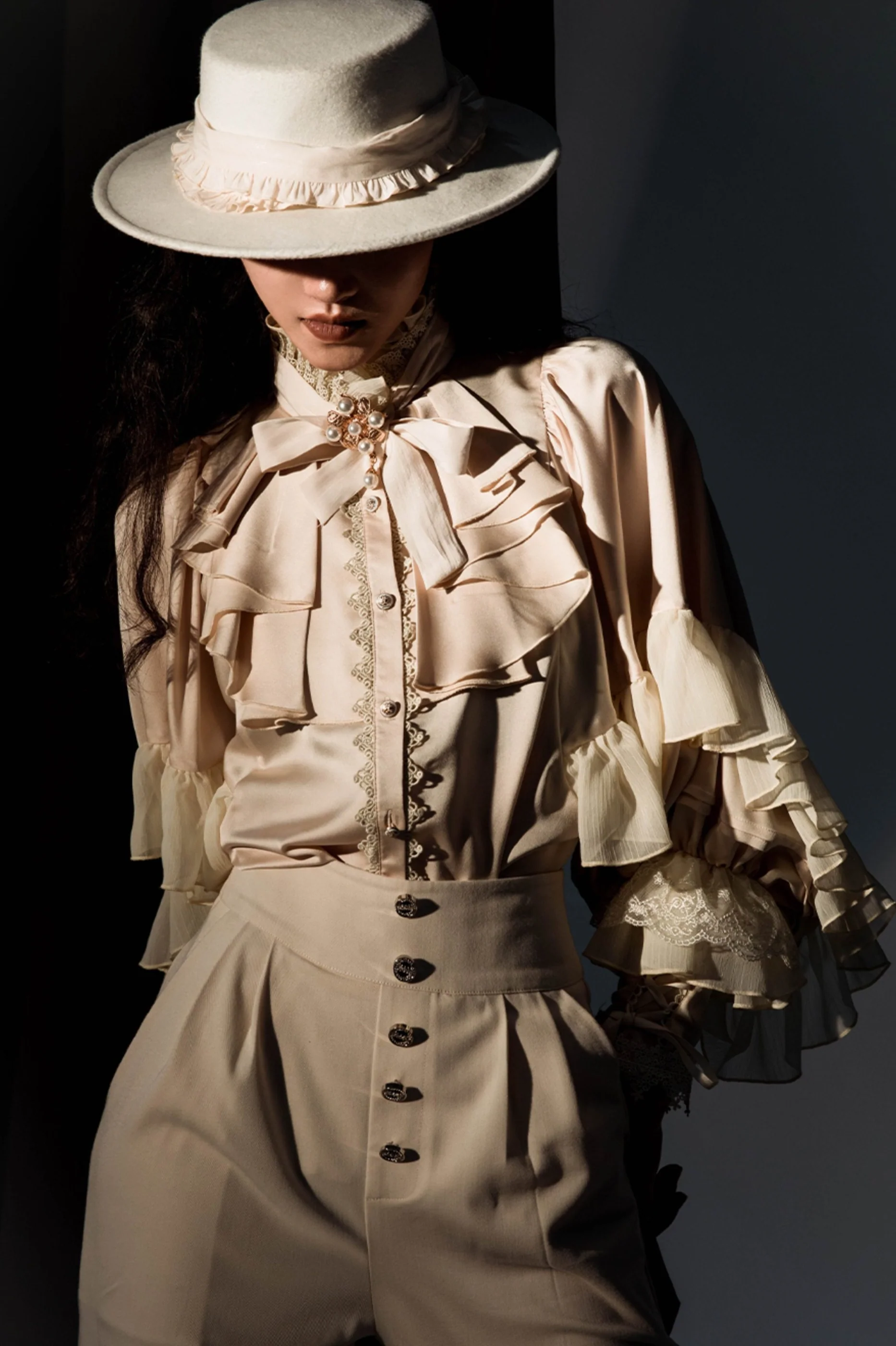 Moon Night Bat Wing Blouse + Brooch - Image 19