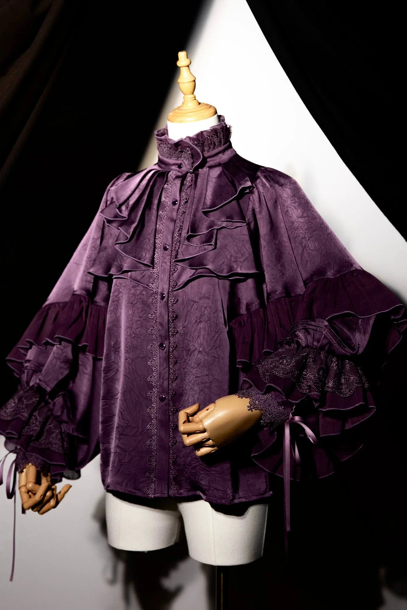 Moon Night Bat Wing Blouse + Brooch - Image 26