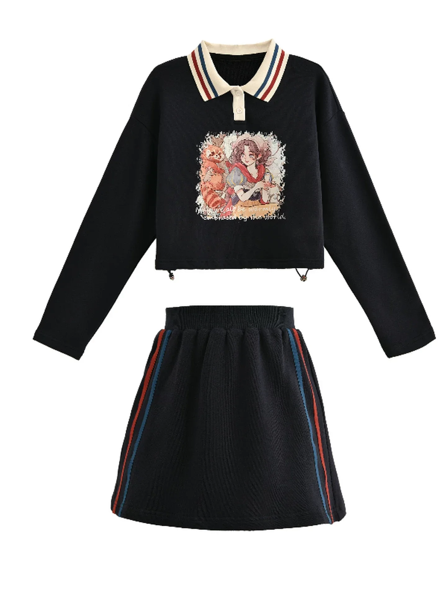 Mori Girl Cotton T-Shirt + Skirt - Image 17